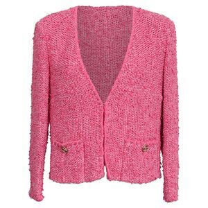 Chanel 2021 Tweed Pattern Jacket in Pink Cotton
